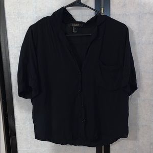 Black button up